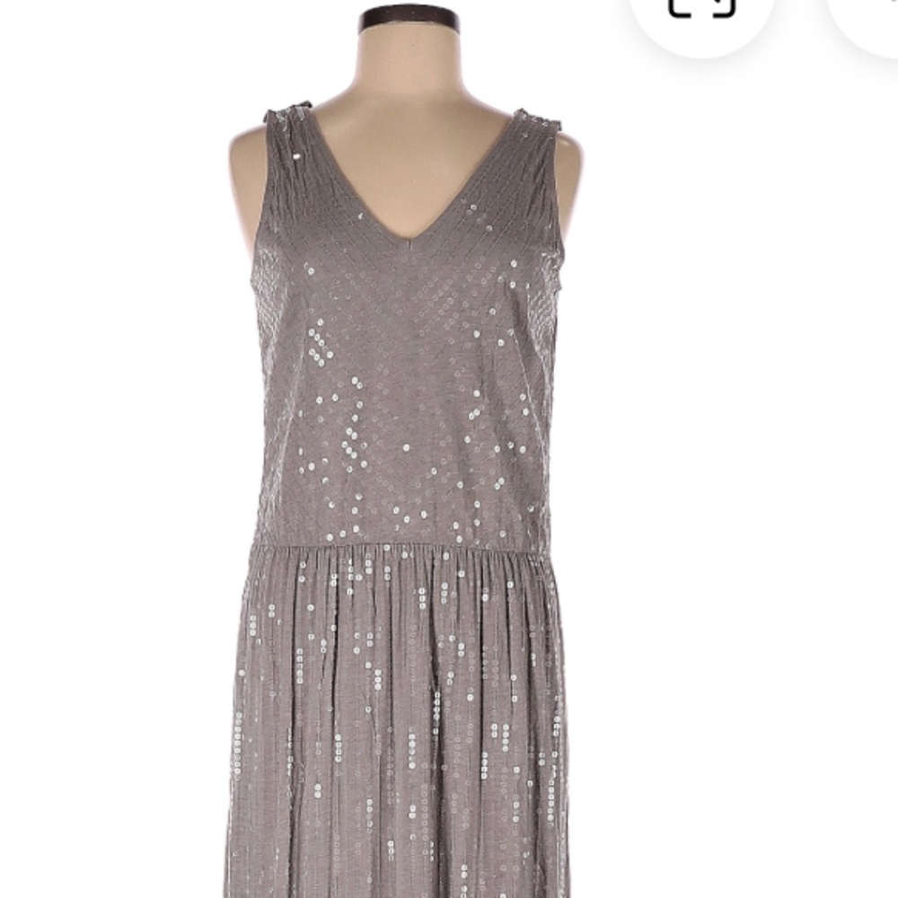 Garnet Hill Sequin Maxi Dress Size M